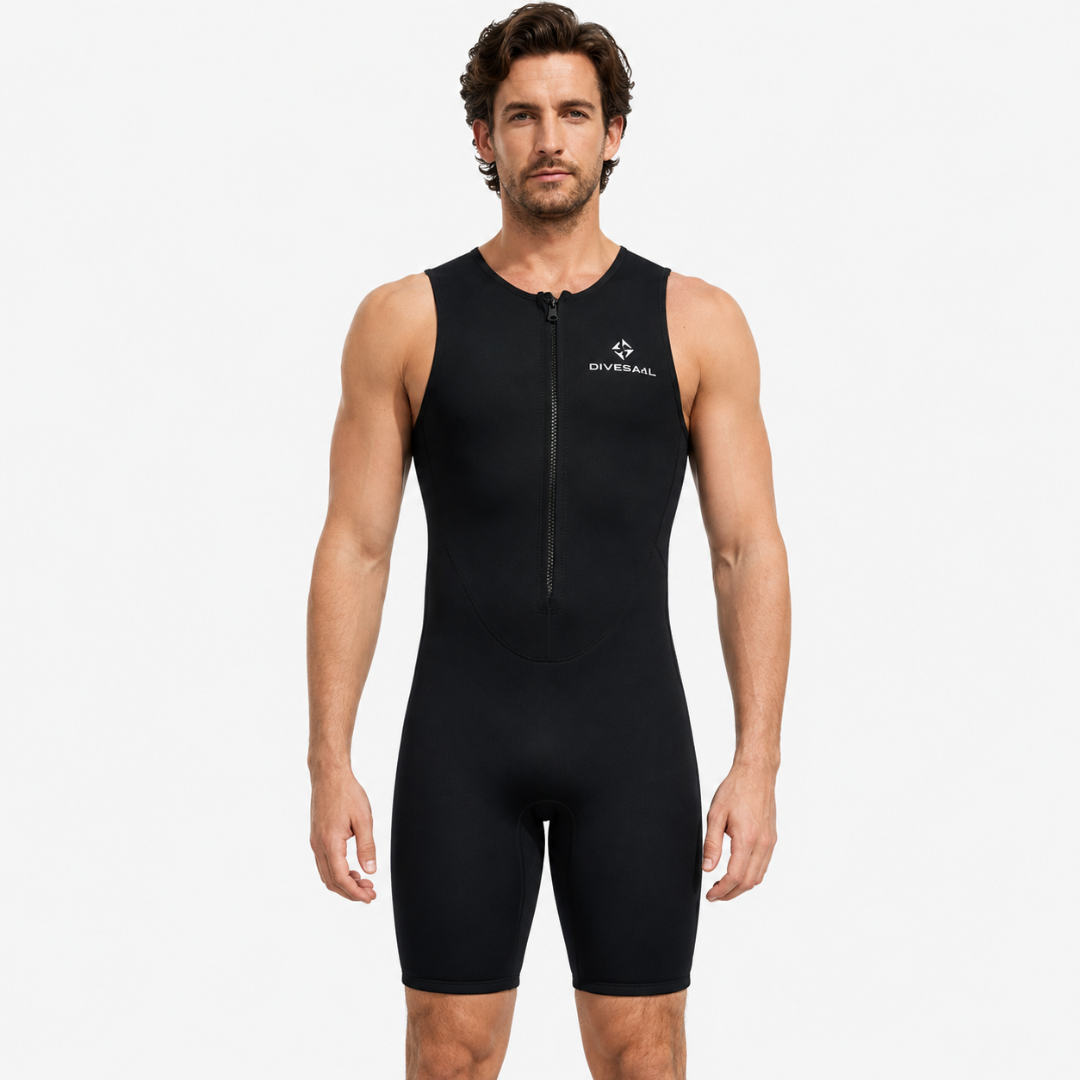 Men's shorty wetsuit in Black