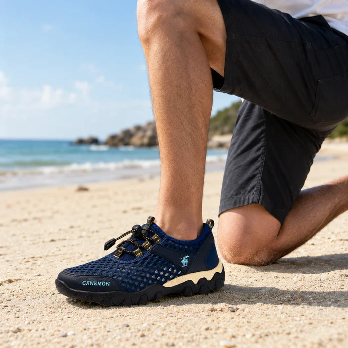 Aqua shoes at the beach