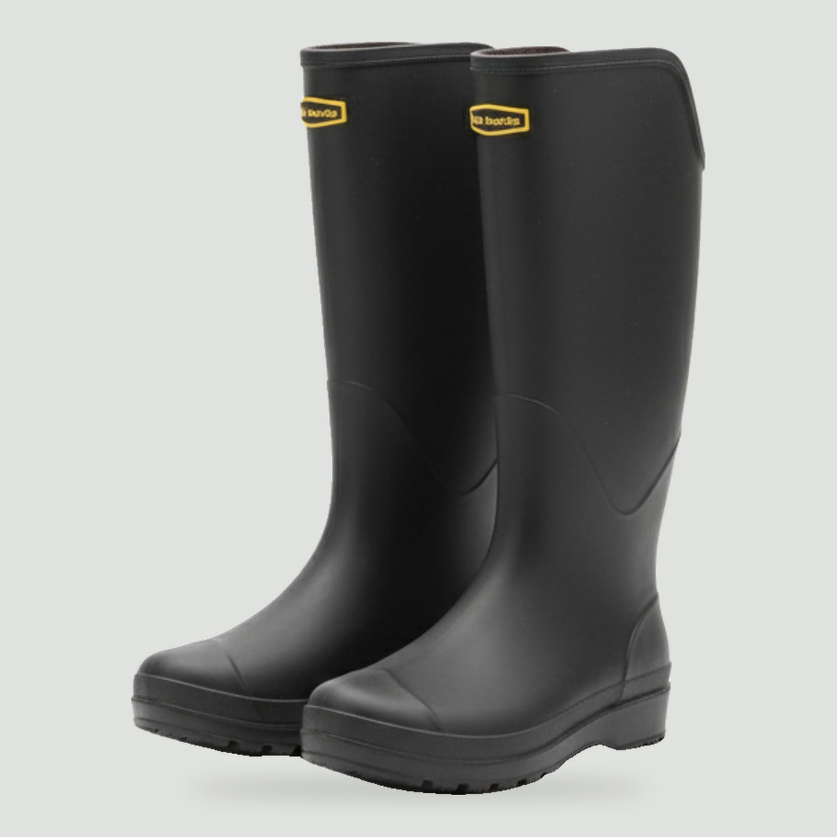 Women's knee high gumboots in Black