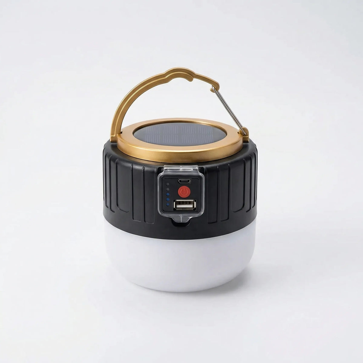 Solar camping lantern in Black