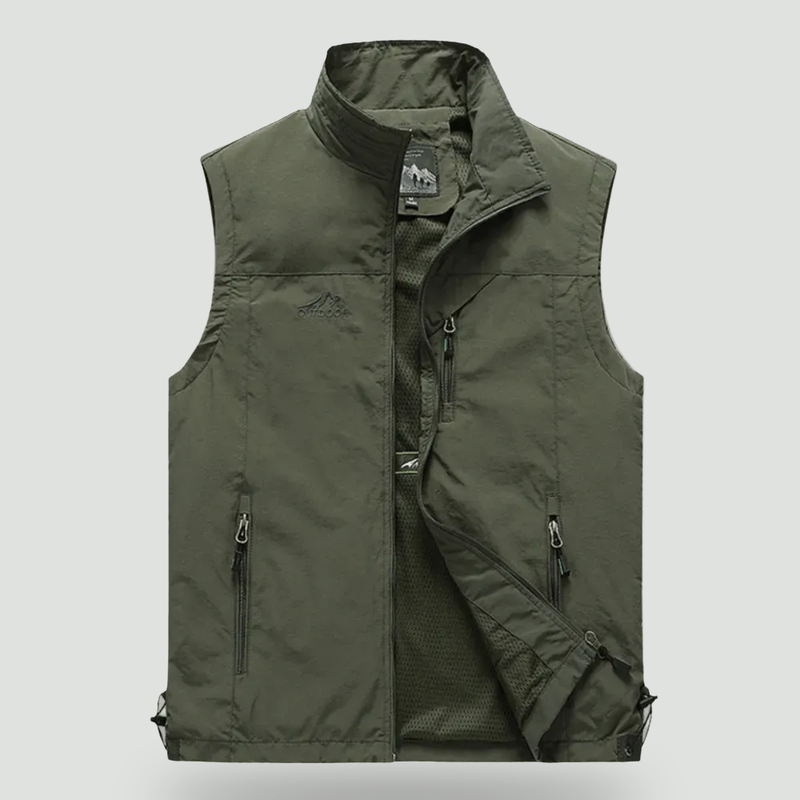 Lightweight Breathable Hiking Vest – Multi-Pocket Outdoor Layer