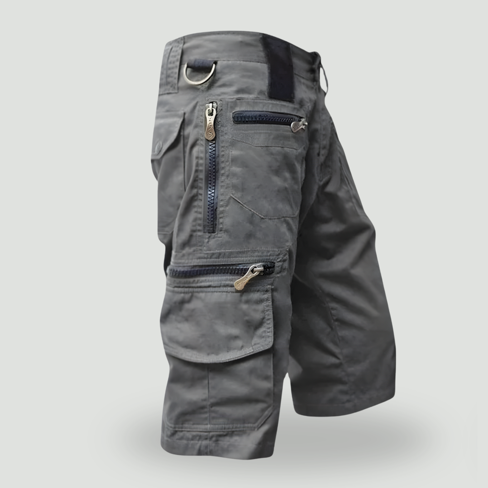 Men’s Outdoor Cargo Shorts – Zip Pockets for Hiking and Fishing