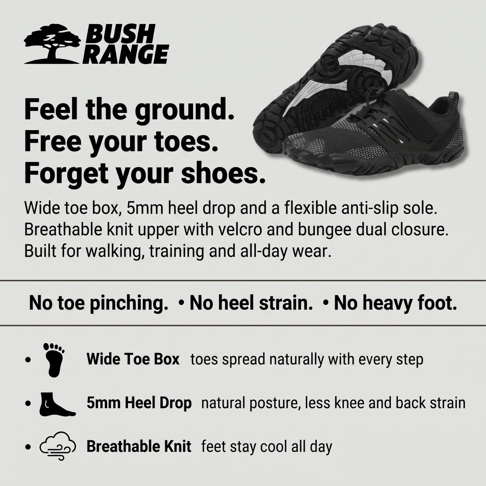 Barefoot Shoes with Wide Toe Box