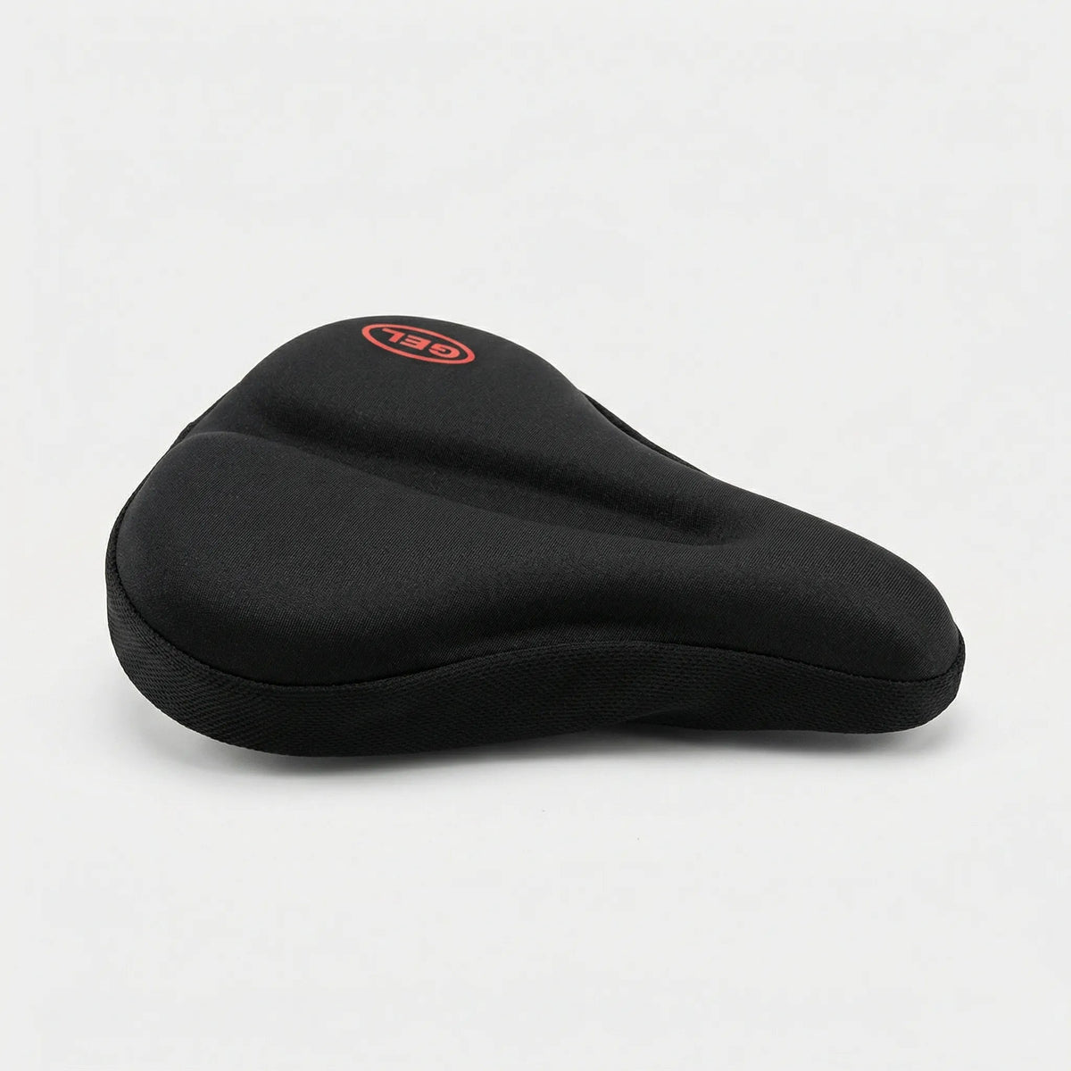 Padded bike seat cover, side view