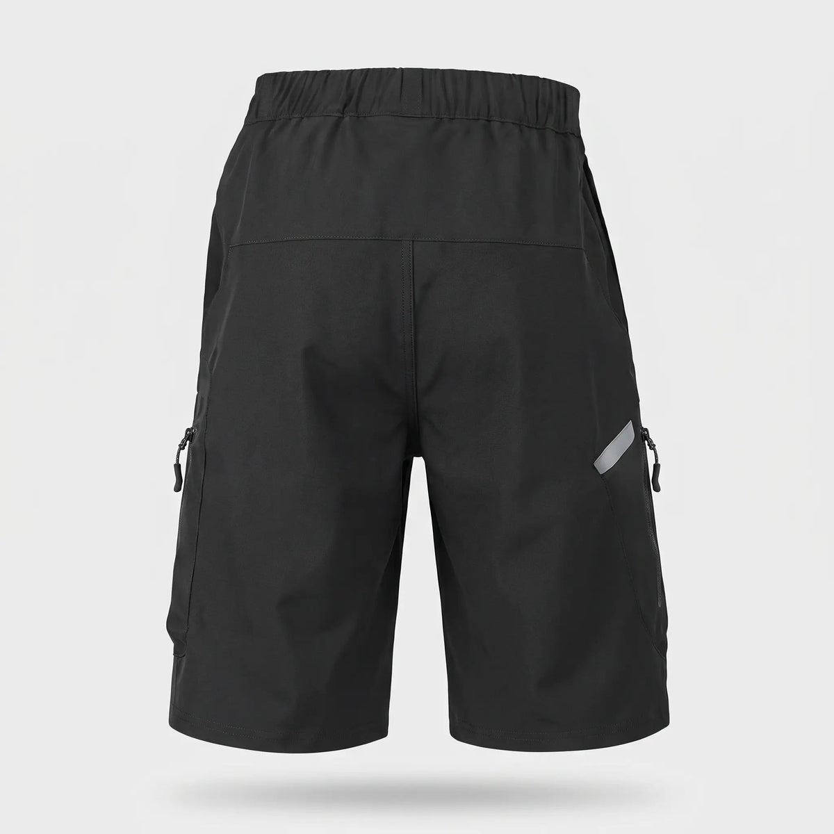 Men's MTB shorts in Black, back view