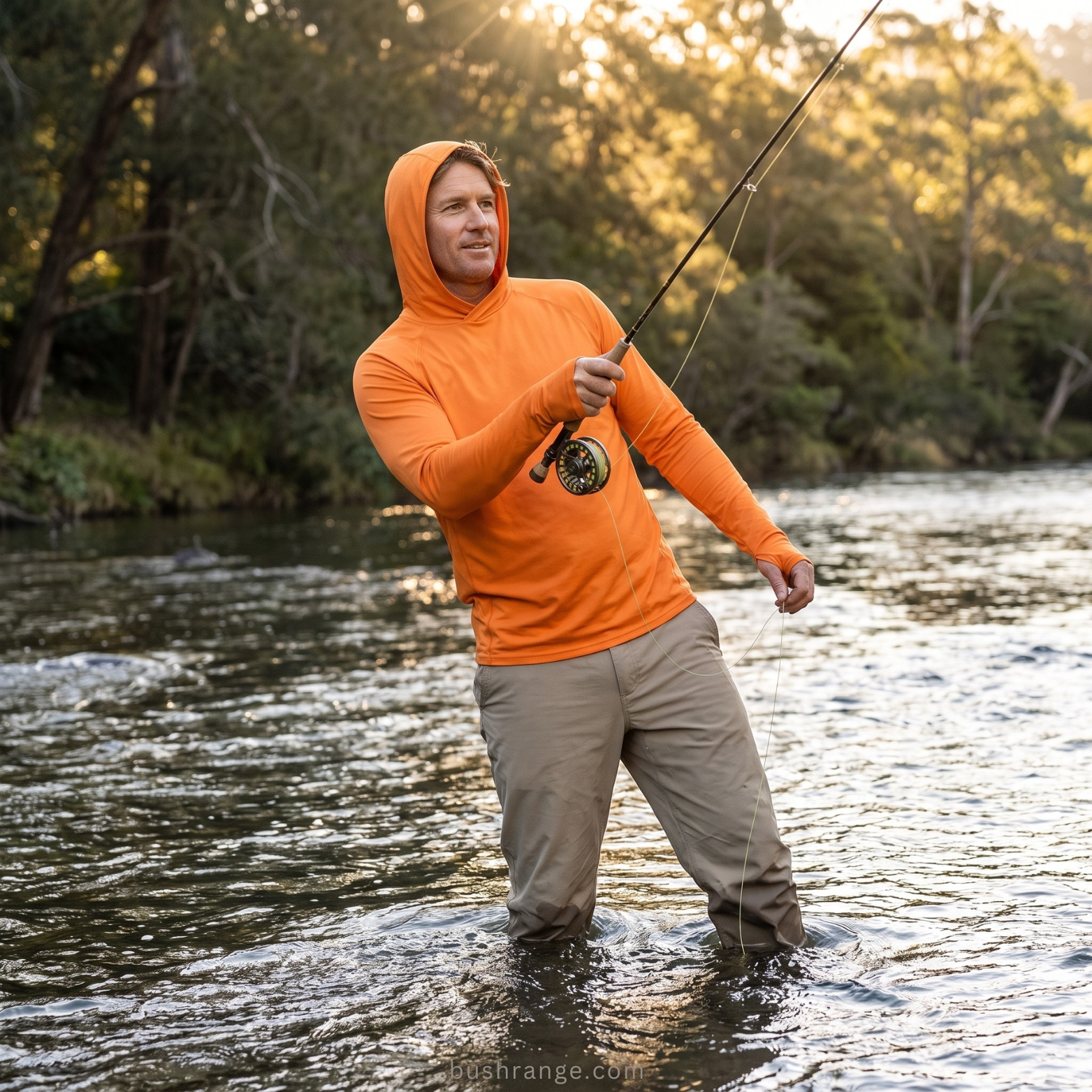Men’s UPF 50+ Sun Hoodie – Lightweight Quick Dry Design