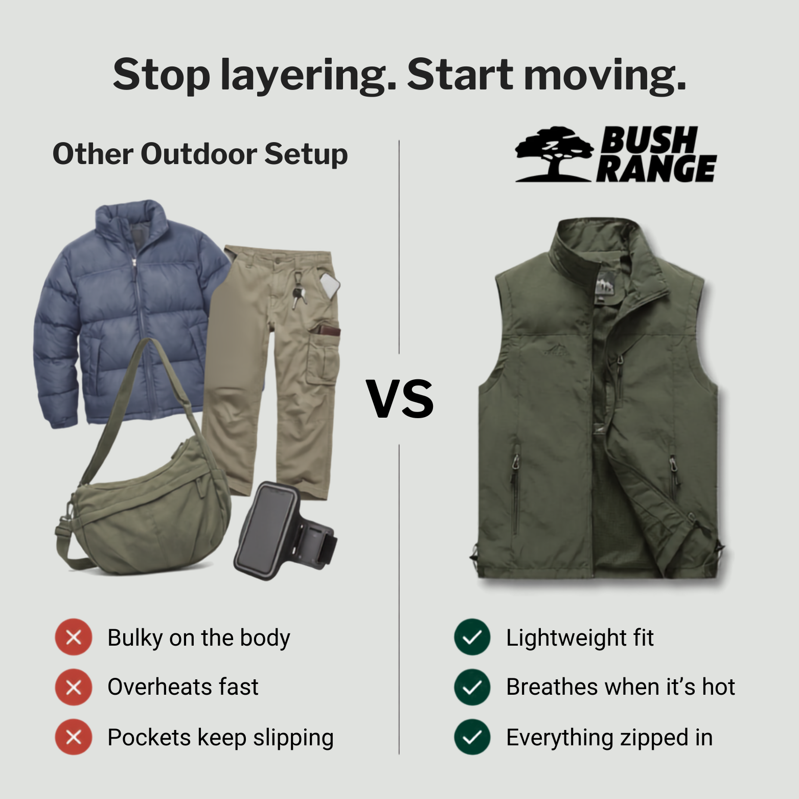 Lightweight Breathable Hiking Vest – Multi-Pocket Outdoor Layer