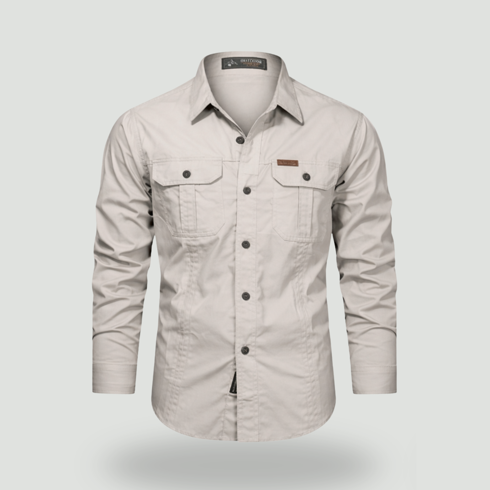 Lightweight Long-Sleeve Outdoor Shirt – Durable Cotton-Blend for Active Use