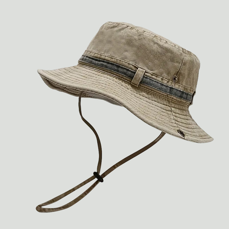 Cotton Boonie Hat – Packable Outdoor Sun Hat with Chin Strap