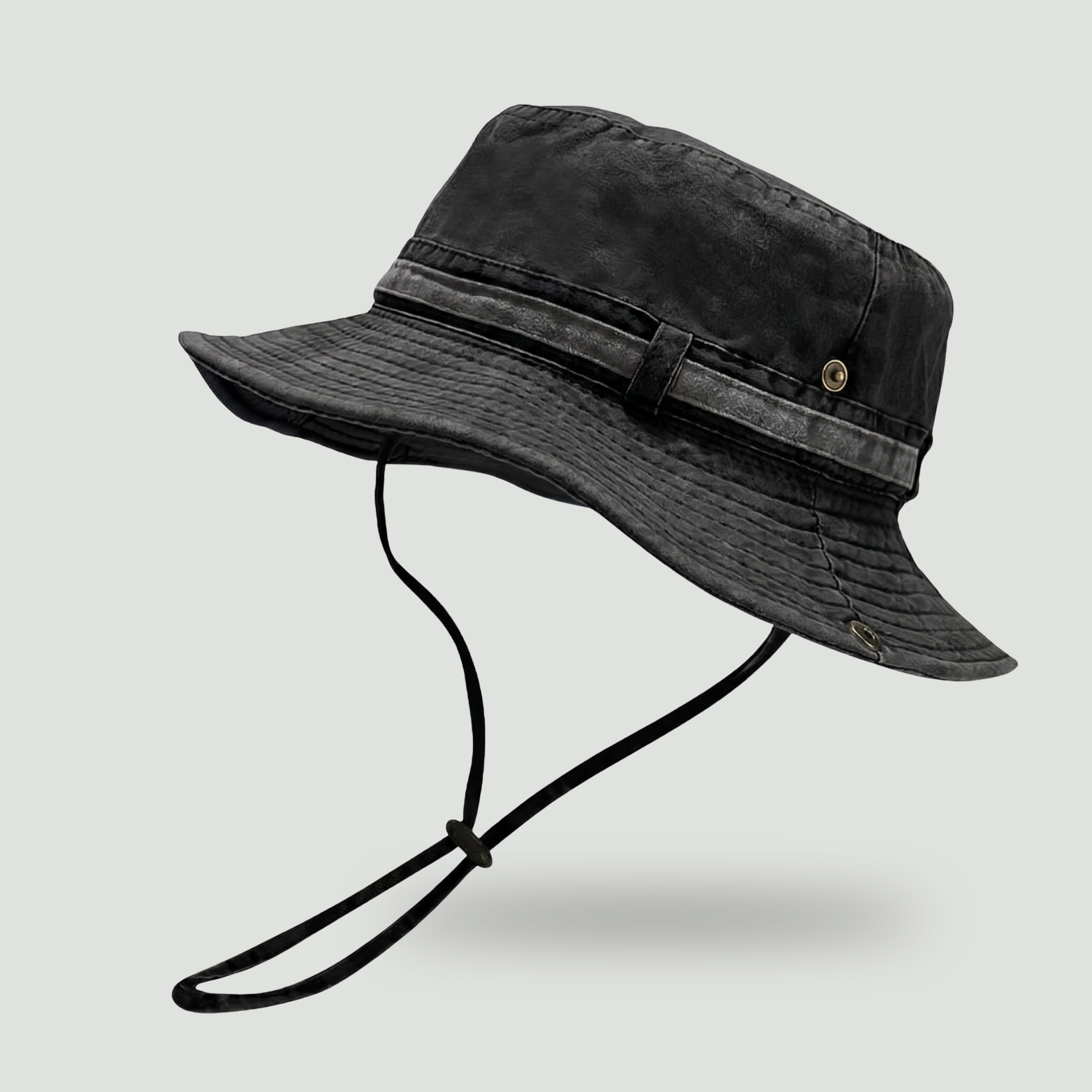 Cotton Boonie Hat – Packable Outdoor Sun Hat with Chin Strap