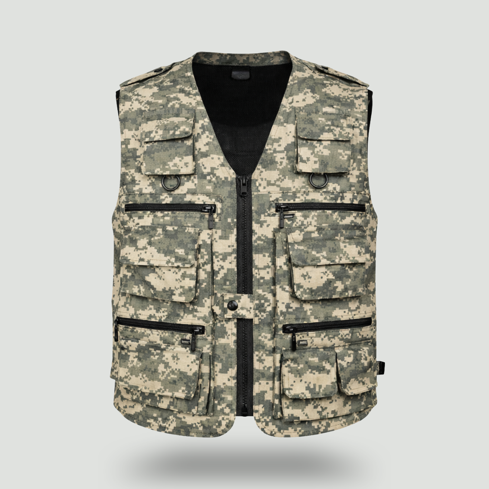Men’s Camouflage Outdoor Vest – Multi Pocket Utility Design