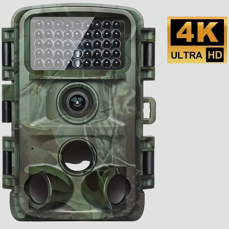 4K 32MP Trail Camera – Motion Detection & Low - Glow Night Vision for Outdoor Use - Bush Range