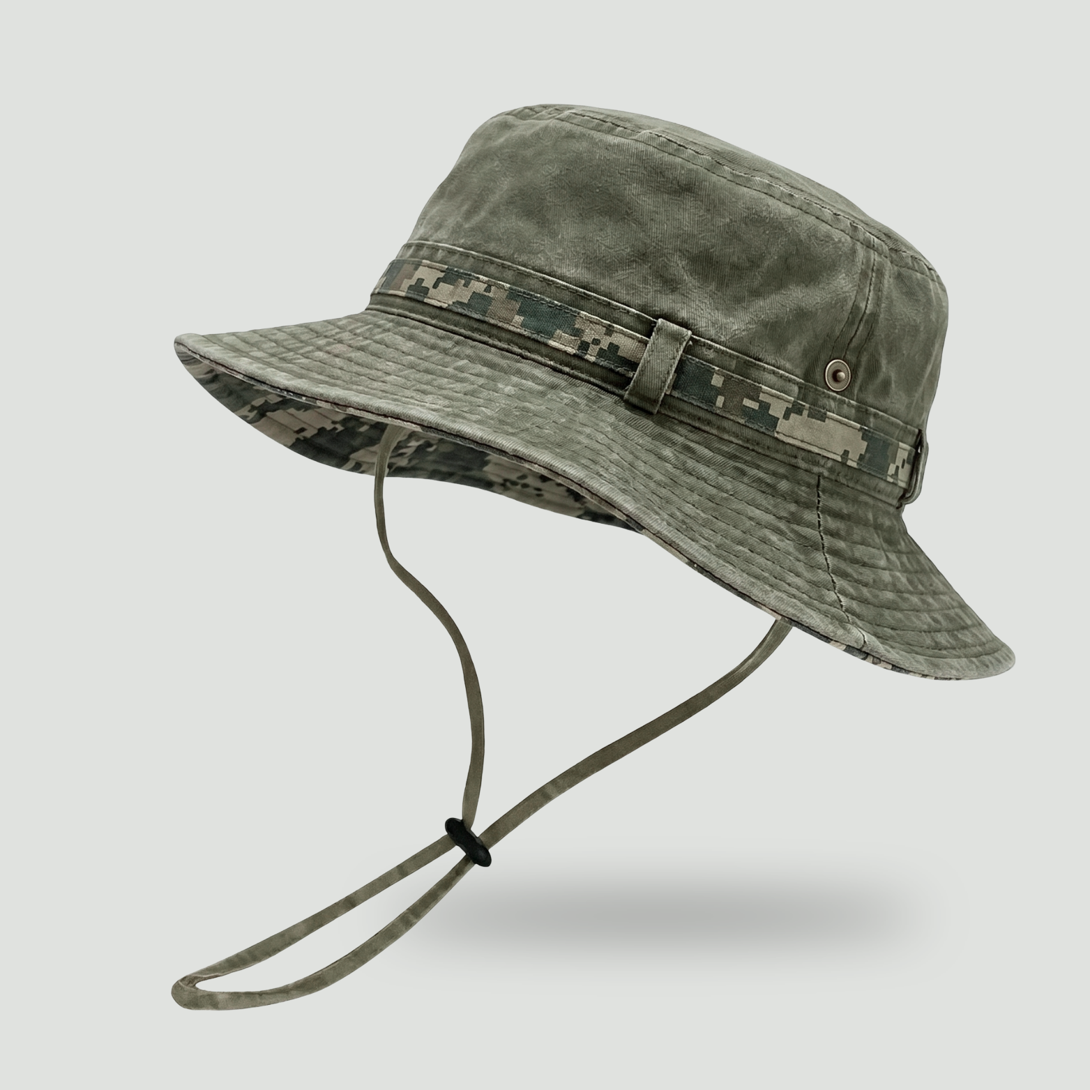 Cotton Boonie Hat – Packable Outdoor Sun Hat with Chin Strap