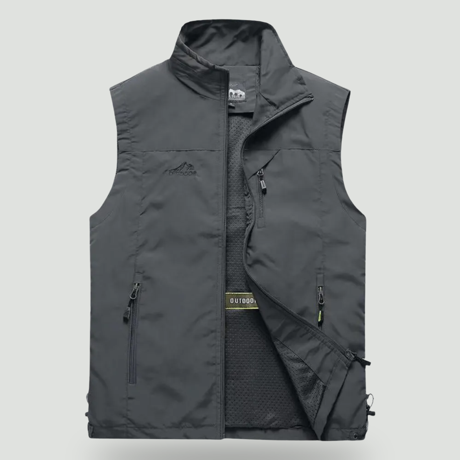 Lightweight Breathable Hiking Vest – Multi-Pocket Outdoor Layer