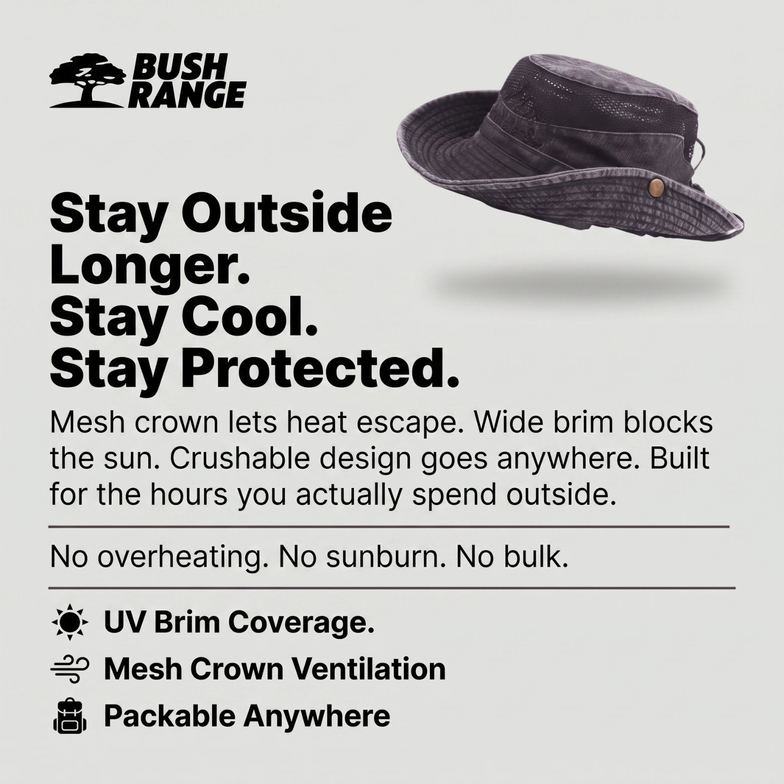 Lightweight Panama-Style Sun Hat – Breathable Mesh for Outdoor Use