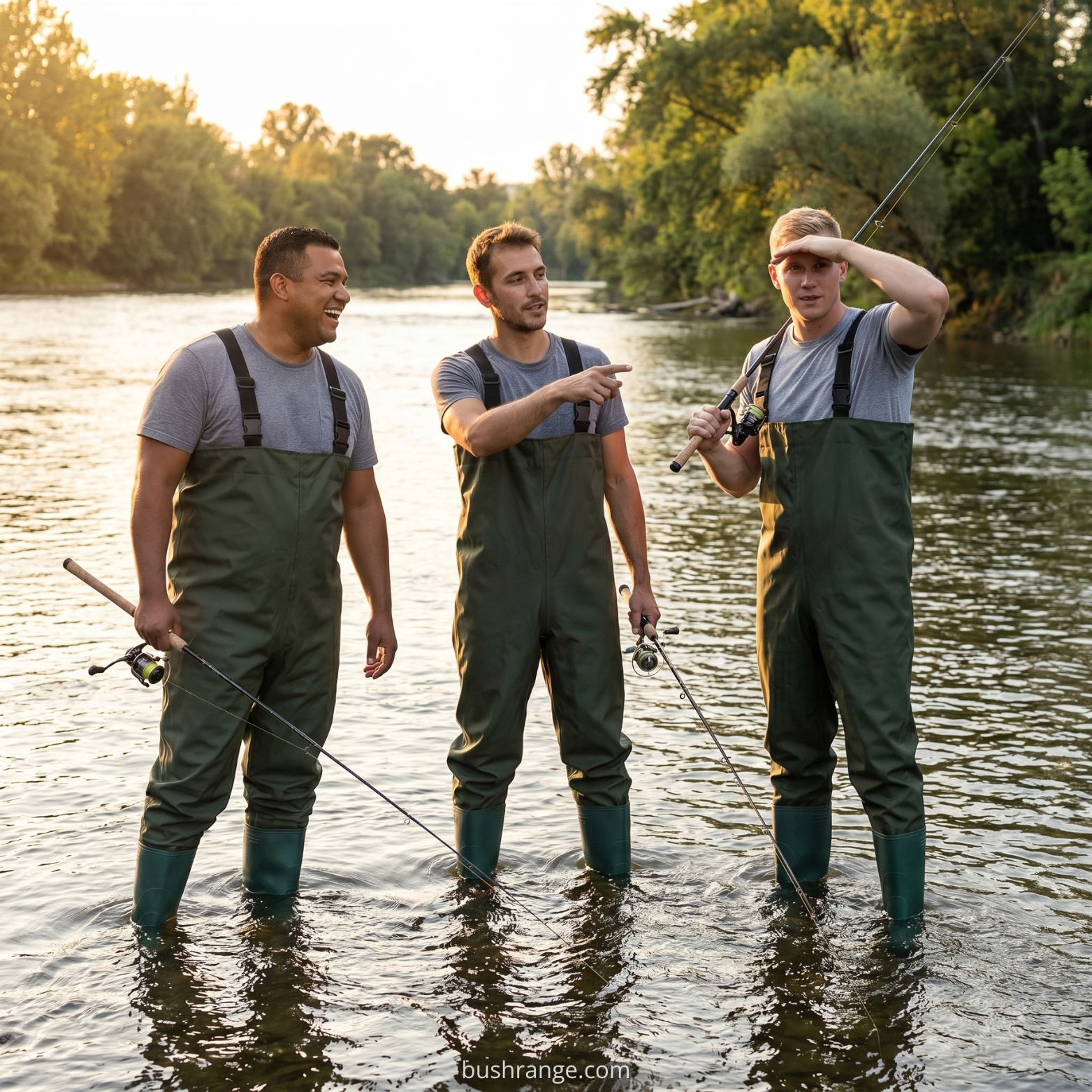 Fishing Waders with Integrated Boots