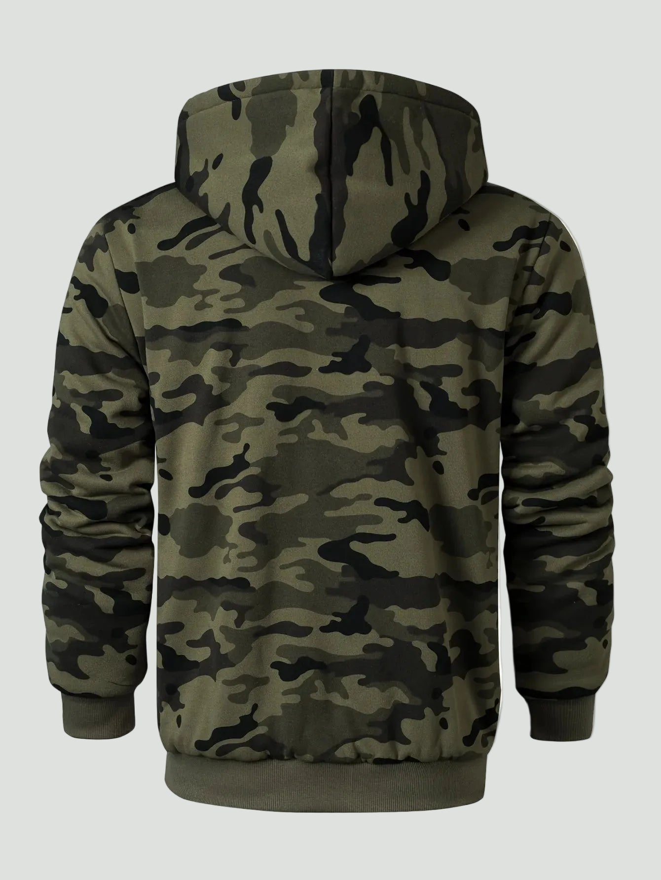 Men’s Camouflage Outdoor Hoodie with Fleece Lining | Casual Warm Pullover