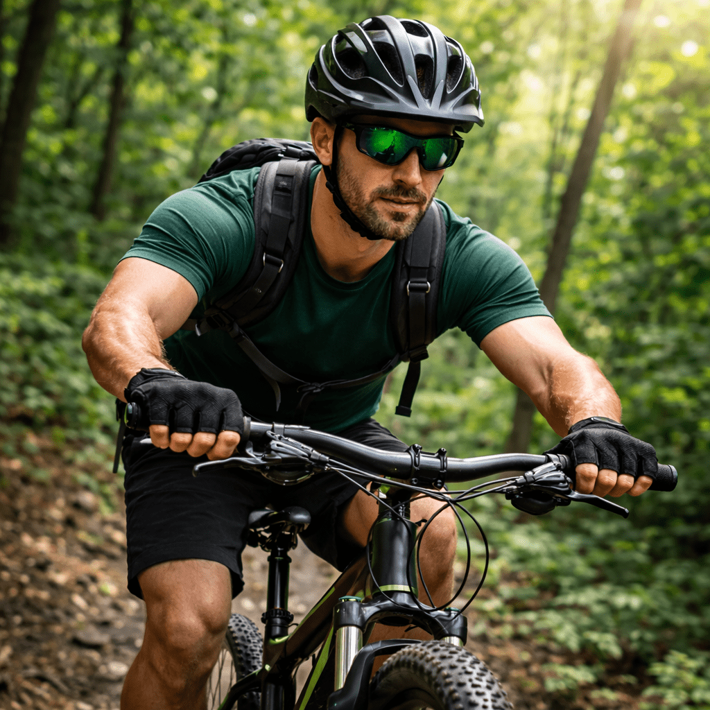 Breathable Cycling Gloves – Gel Padding with Reflective Trim - Bush Range