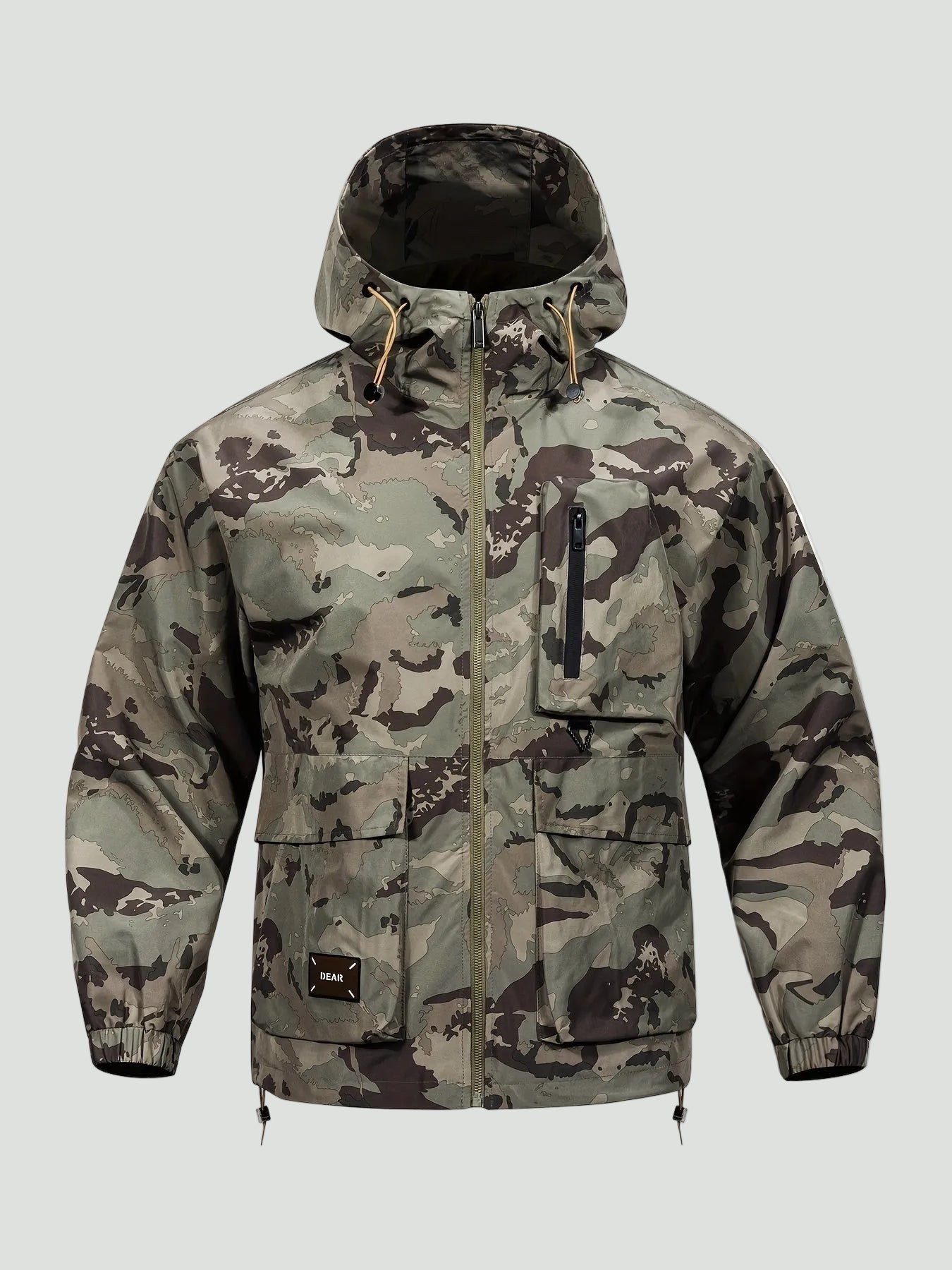 Camouflage Hooded Jacket – Functional Design with Large Pockets - Bush Range