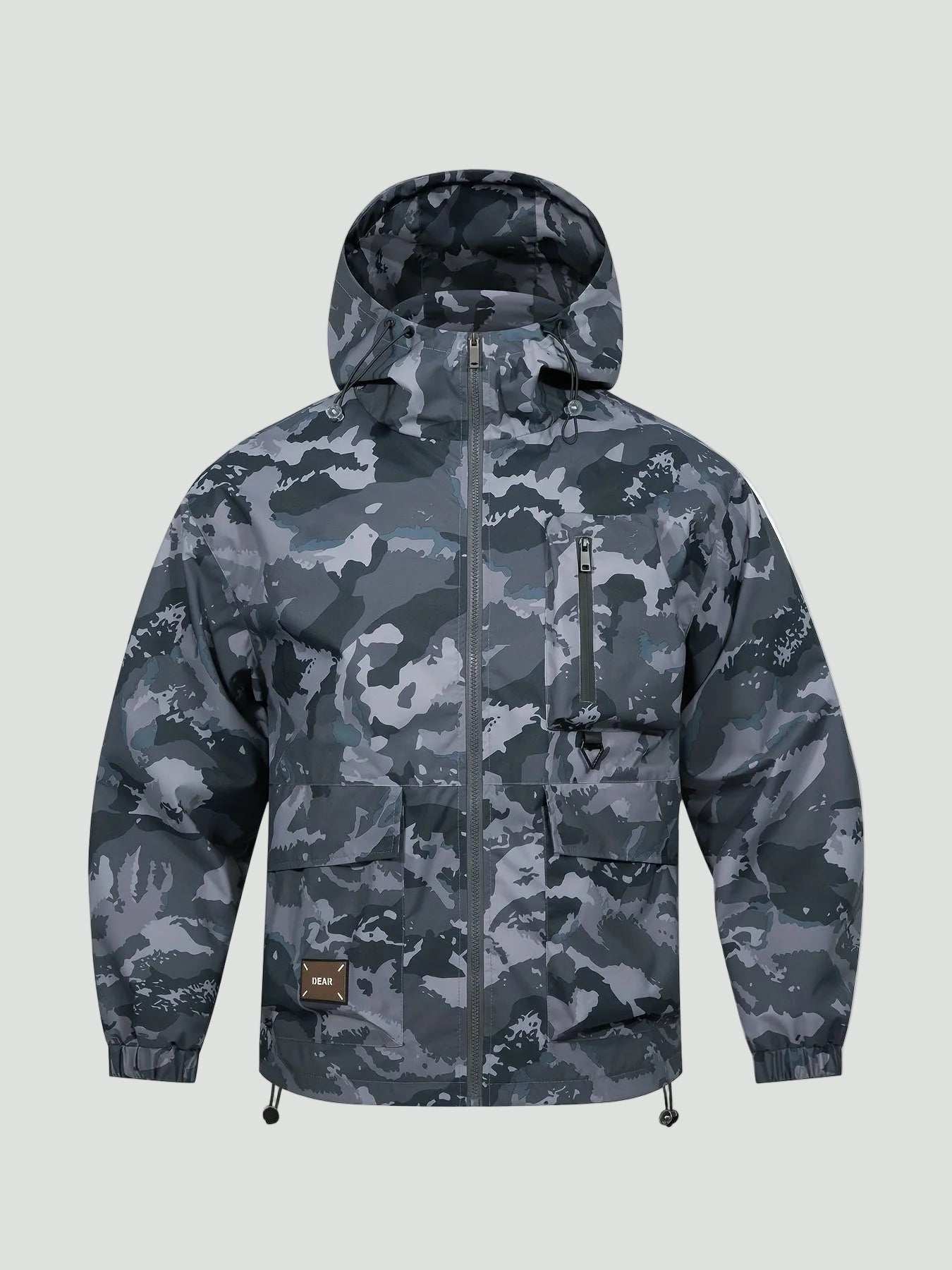 Camouflage Hooded Jacket – Functional Design with Large Pockets - Bush Range