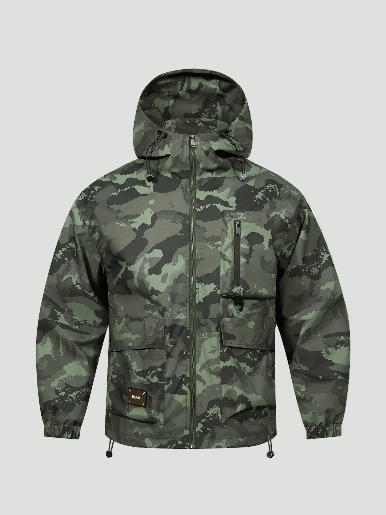 Camouflage Hooded Jacket – Functional Design with Large Pockets - Bush Range