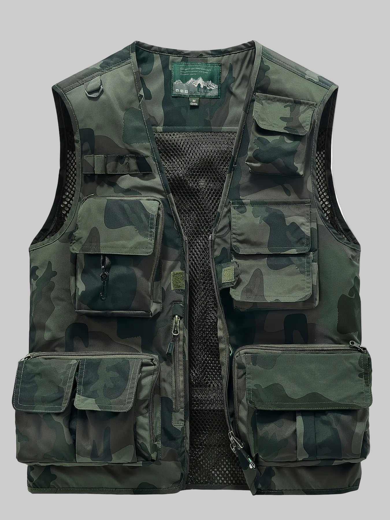 Men’s Multi-Pocket Outdoor Vest – Lightweight & Breathable for Fishing and Field Use