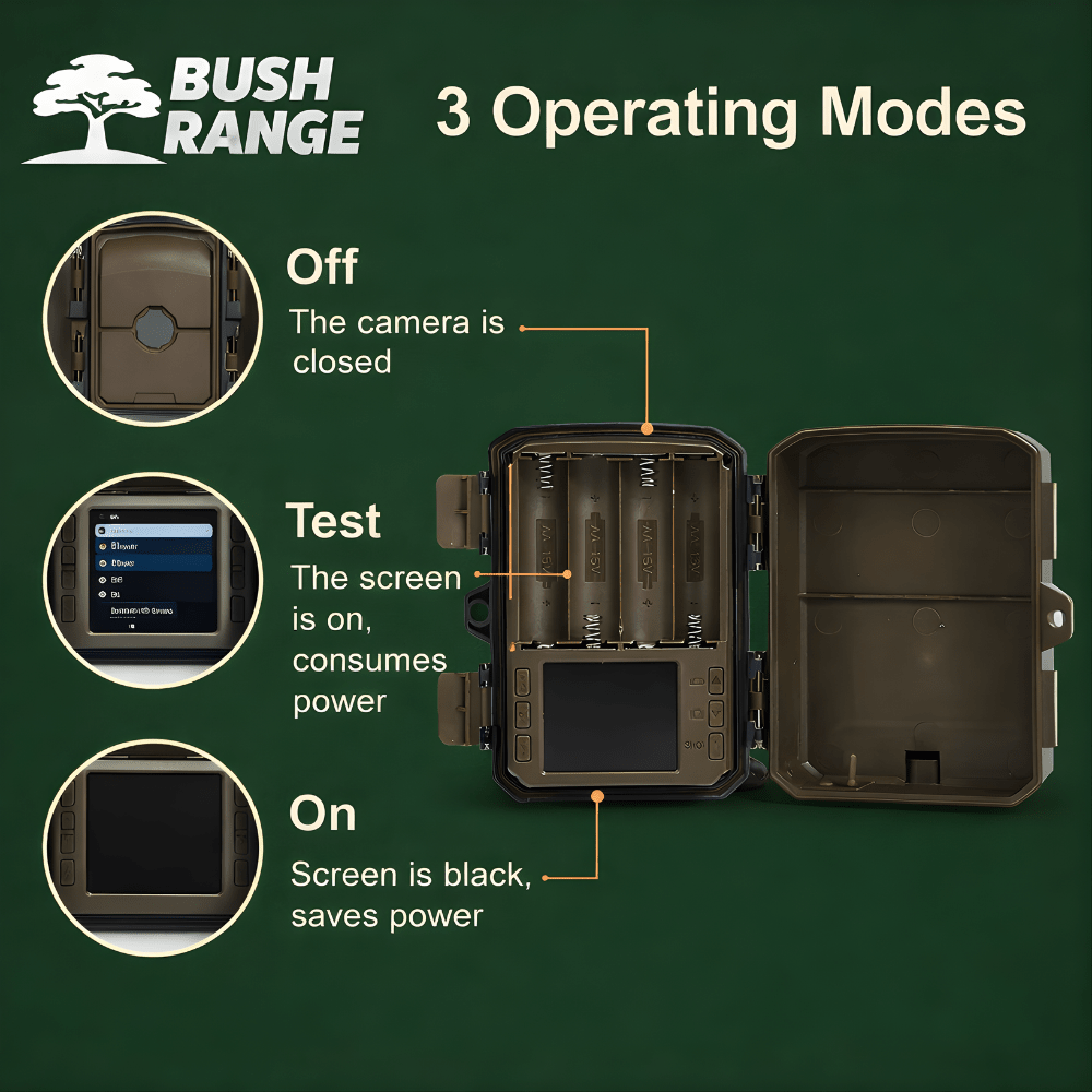 Compact Trail Camera – 720p HD Motion - Activated Wildlife Monitoring - Bush Range