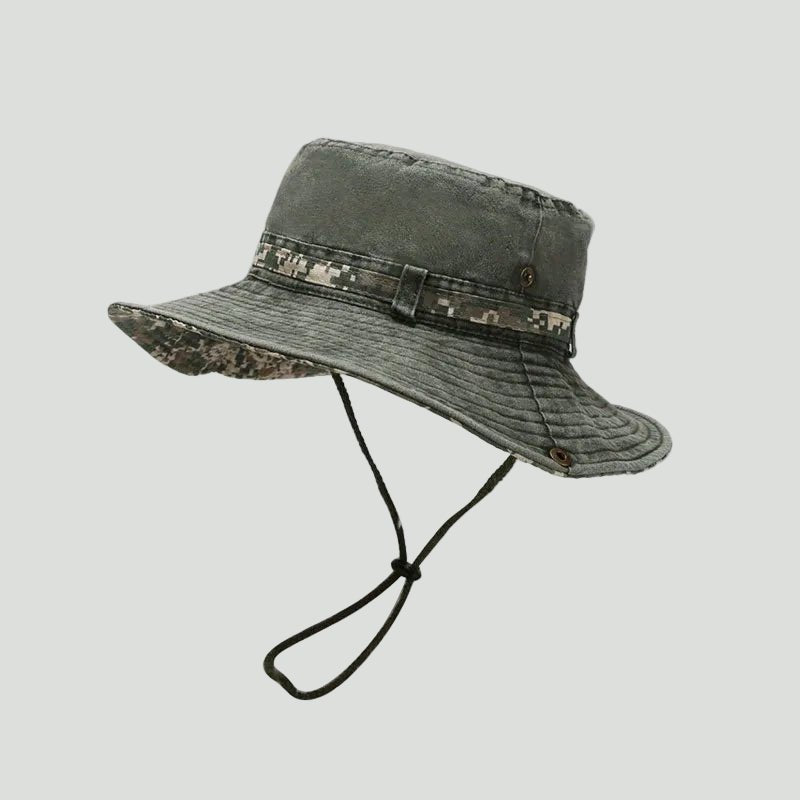 Cotton Boonie Hat – Packable Outdoor Sun Hat with Chin Strap - Bush Range