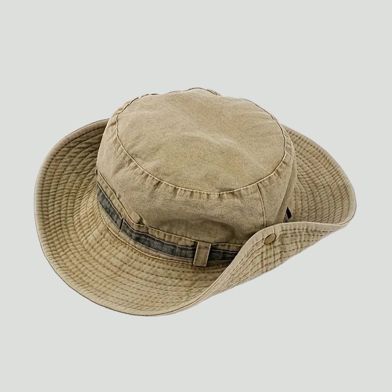 Cotton Boonie Hat – Packable Outdoor Sun Hat with Chin Strap - Bush Range
