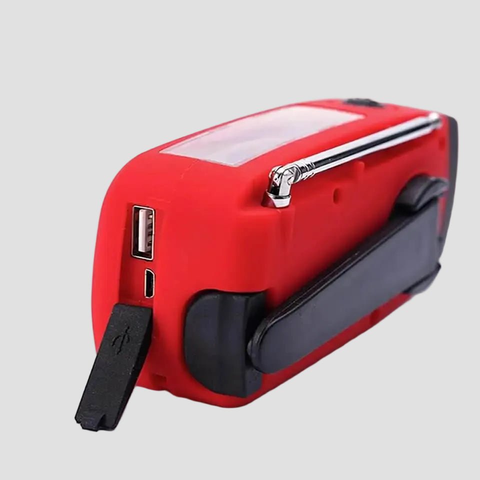 Emergency Hand Crank Radio with Solar & USB Charging - Bush Range