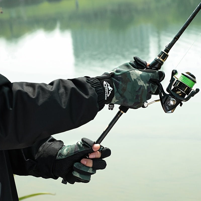 Fingerless Fishing Gloves – Non - Slip Grip & Light Insulation for Outdoor Use - Bush Range