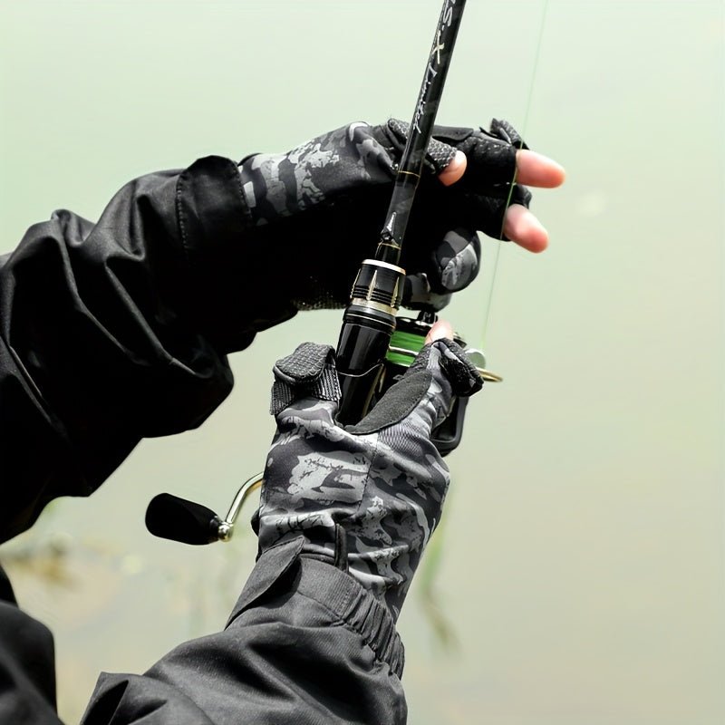 Fingerless Fishing Gloves – Non - Slip Grip & Light Insulation for Outdoor Use - Bush Range