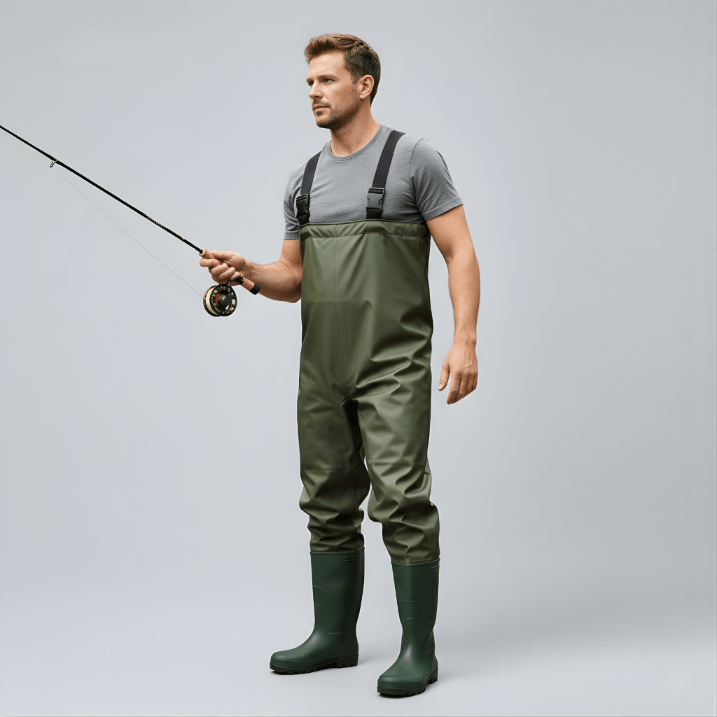 Fishing Waders with Integrated Boots - Bush Range