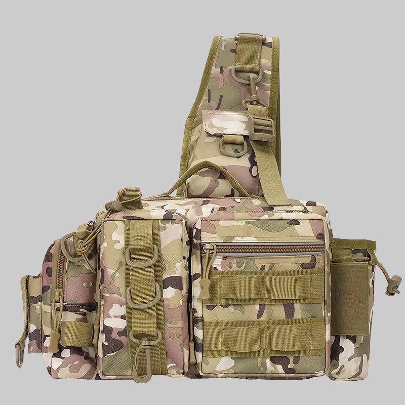 Heavy - Duty Fishing Backpack with Rod Holder – Multi - Compartment Outdoor Gear Pack - Bush Range