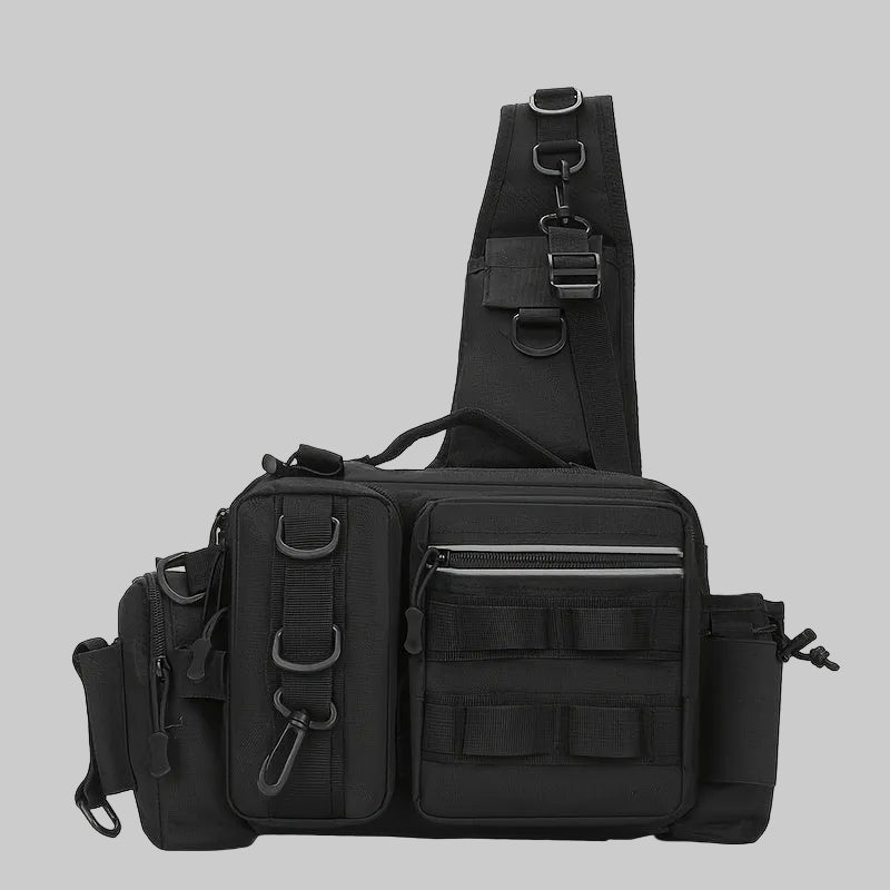 Heavy - Duty Fishing Backpack with Rod Holder – Multi - Compartment Outdoor Gear Pack - Bush Range