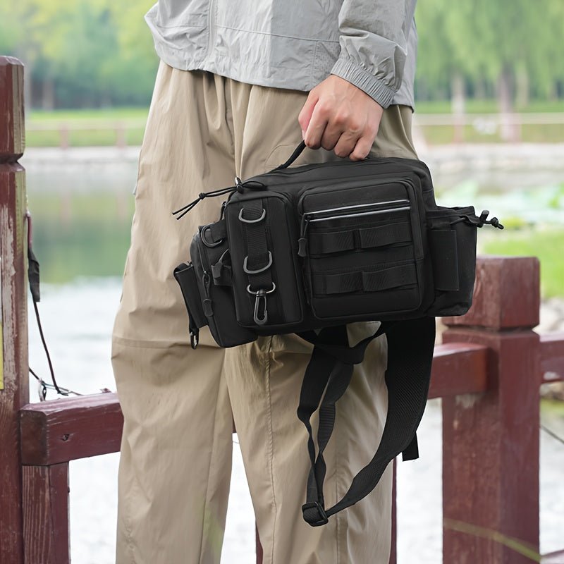 Heavy - Duty Fishing Backpack with Rod Holder – Multi - Compartment Outdoor Gear Pack - Bush Range