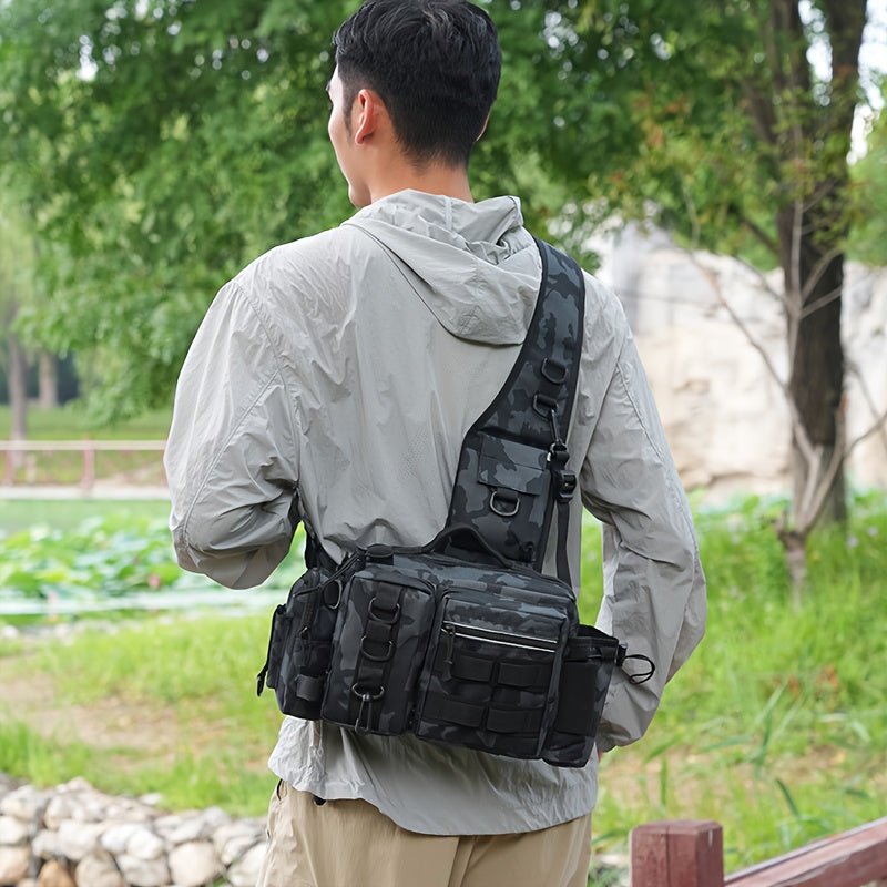 Heavy - Duty Fishing Backpack with Rod Holder – Multi - Compartment Outdoor Gear Pack - Bush Range