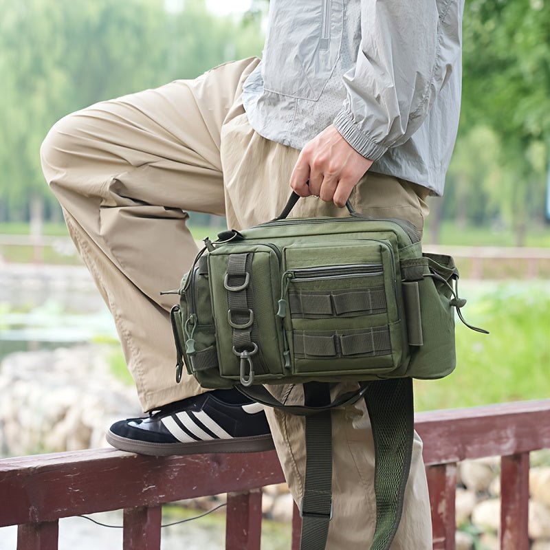 Heavy - Duty Fishing Backpack with Rod Holder – Multi - Compartment Outdoor Gear Pack - Bush Range