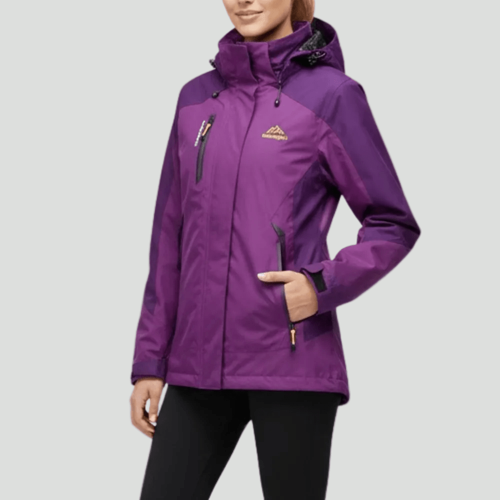 Insulated Rain Jacket – Water - Resistant Outdoor Layer for Cool Conditions - Bush Range