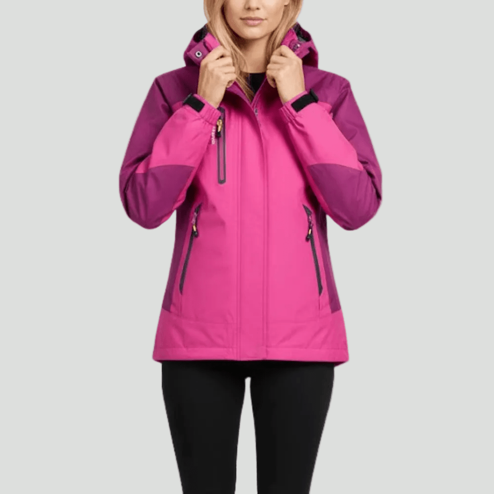 Insulated Rain Jacket – Water - Resistant Outdoor Layer for Cool Conditions - Bush Range