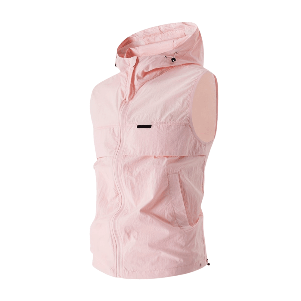 Lightweight Hooded Sleeveless Fishing Vest – Summer Outdoor Layer - Bush Range