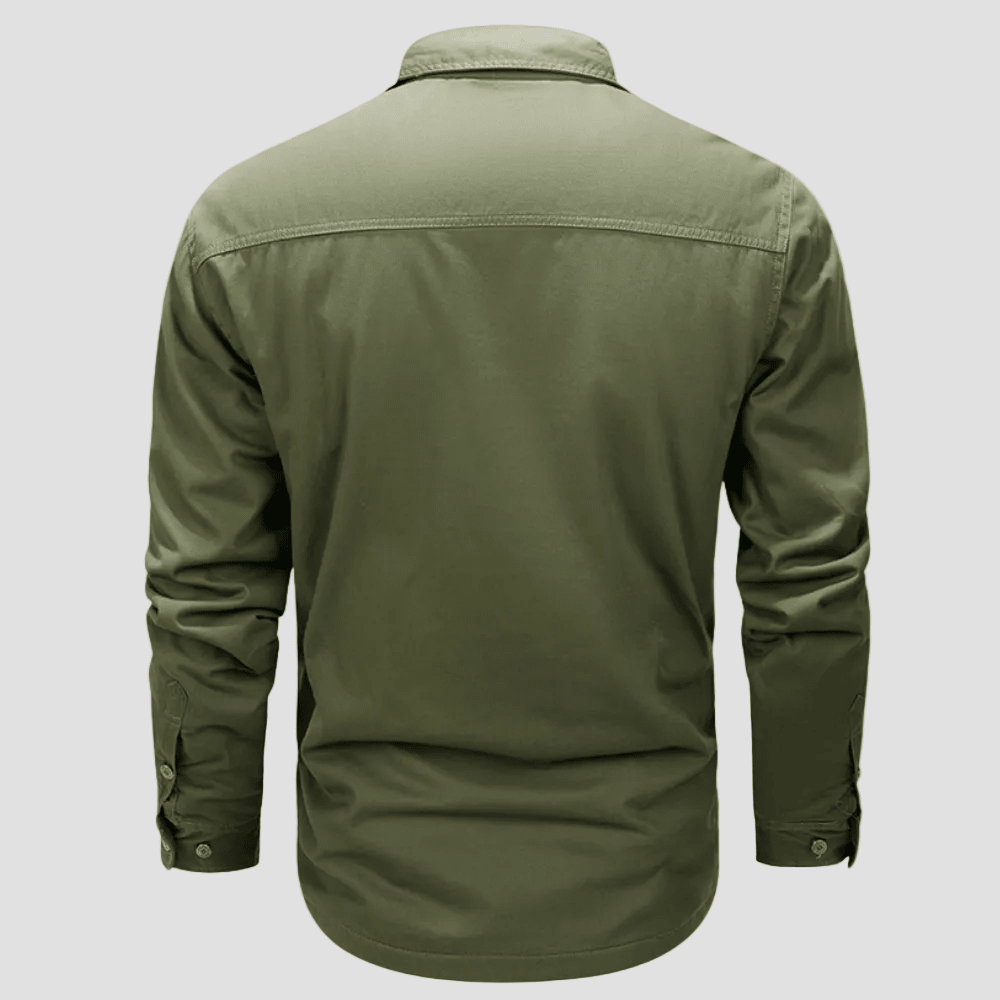 Lightweight Long - Sleeve Outdoor Shirt – Durable Cotton - Blend for Active Use - Bush Range