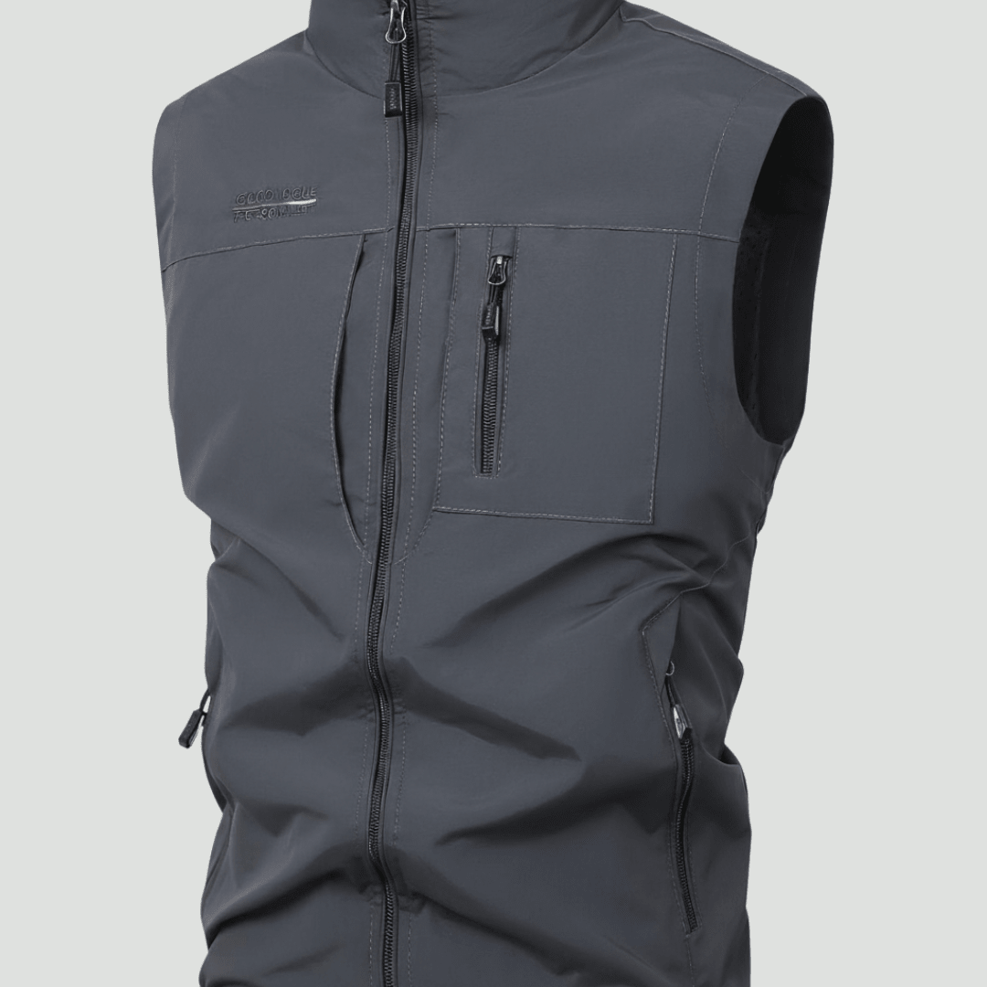 Lightweight Multi - Pocket Outdoor Gilet – Quick - Dry Layer for Active Use - Bush Range