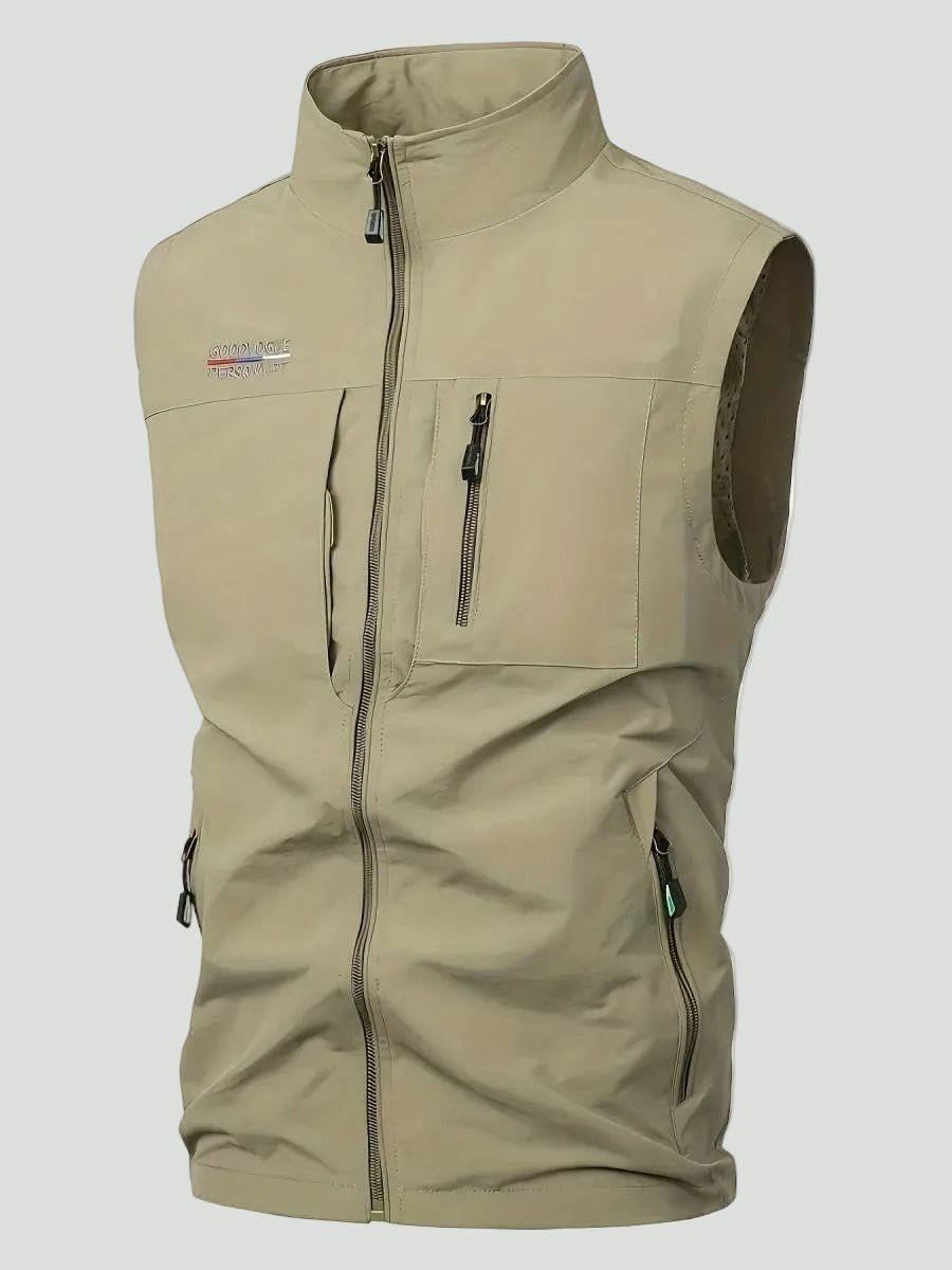 Lightweight Multi - Pocket Outdoor Gilet – Quick - Dry Layer for Active Use - Bush Range