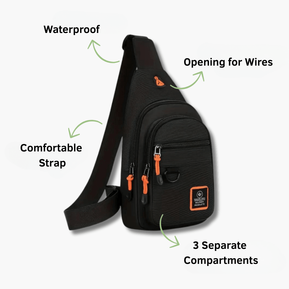 Lightweight Outdoor Crossbody Bag – Water Resistant Utility Carry - Bush Range