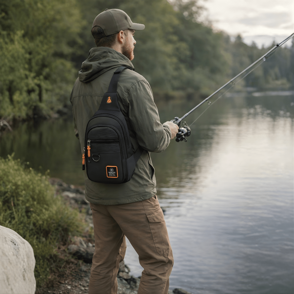 Lightweight Outdoor Crossbody Bag – Water Resistant Utility Carry - Bush Range