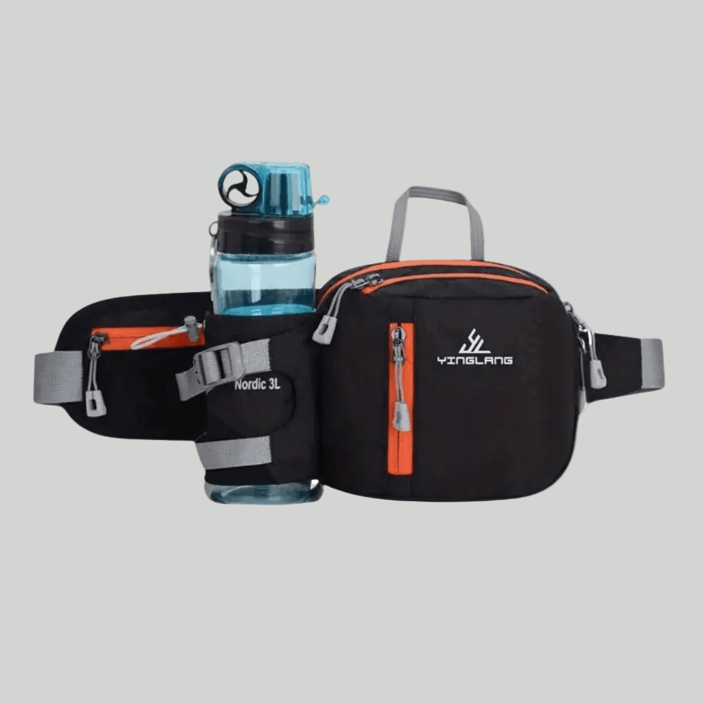 Lightweight Water Resistant Outdoor Waist Pack – Bottle Holder Design - Bush Range