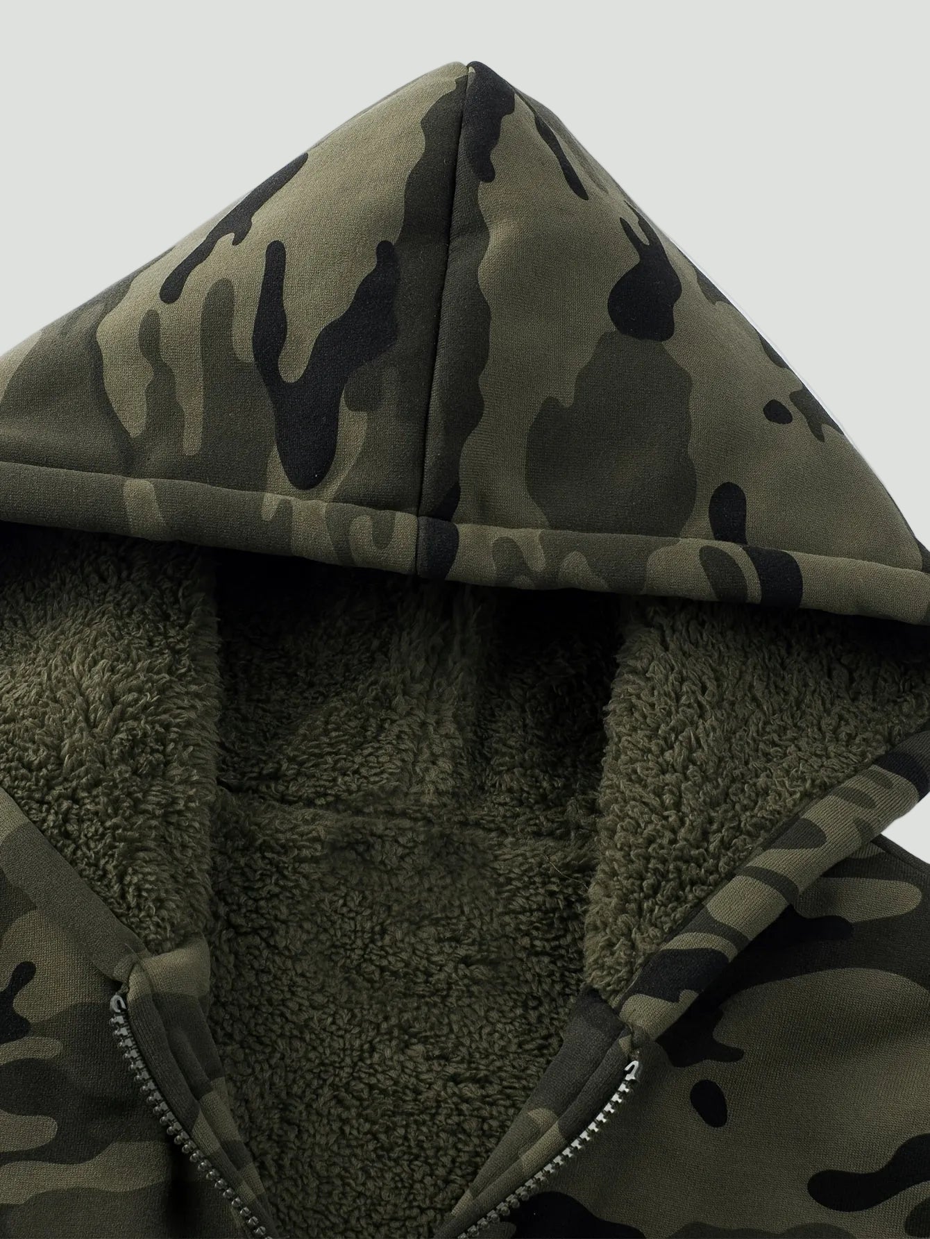 Men’s Camouflage Outdoor Hoodie with Fleece Lining | Casual Warm Pullover - Bush Range