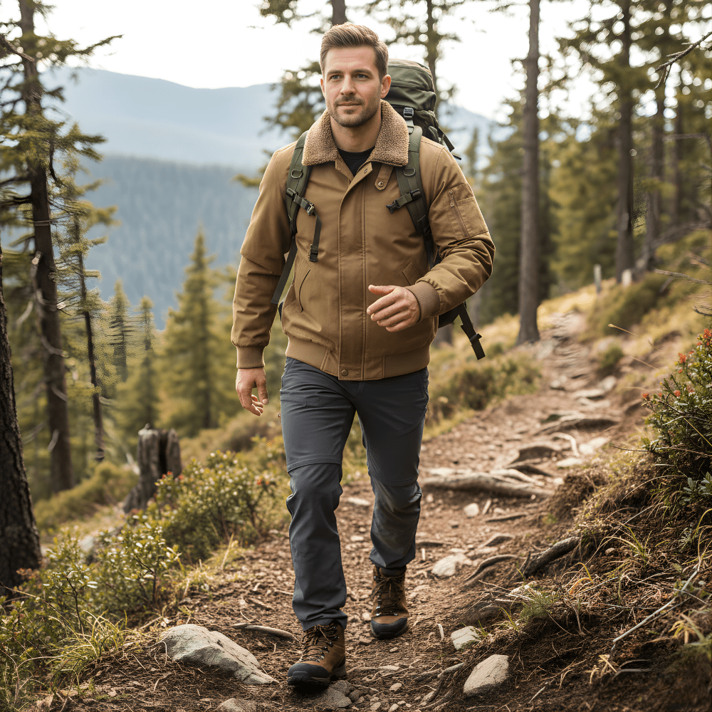 Men’s Durable Outdoor Jacket – Insulated Layer for Cold Weather Use - Bush Range