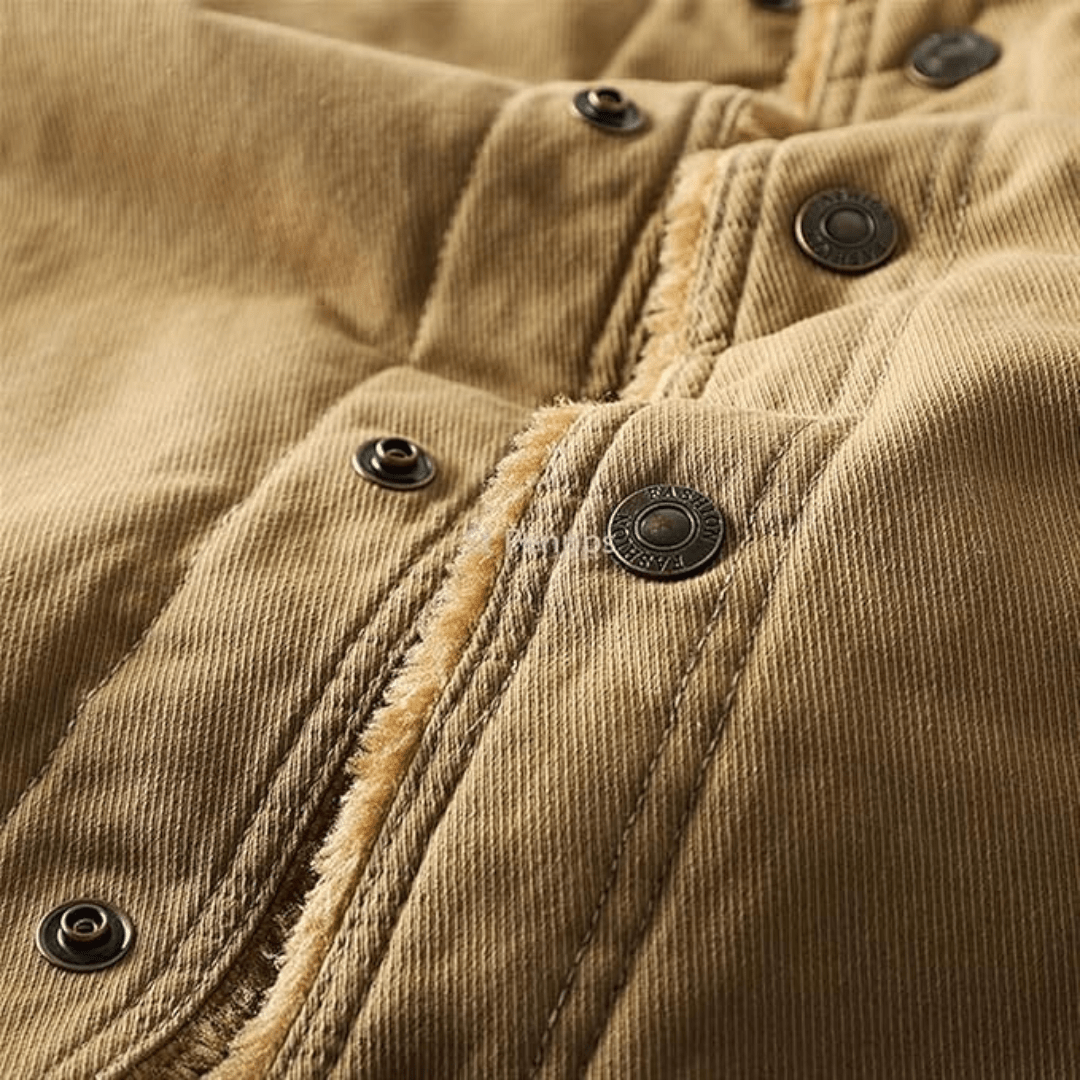 Men’s Insulated Outdoor Jacket – Lined Cargo Design - Bush Range